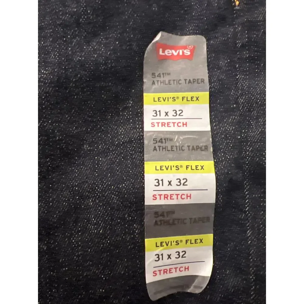 NWT Levi’s Men’s 541‎ Athletic Tapered Fit Stretch Denim Jeans Size 31Wx32L Blue